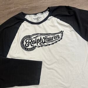 Ralph Lauren Denim Supply Men’s XXL Cotton Graphic Baseball Tshirt